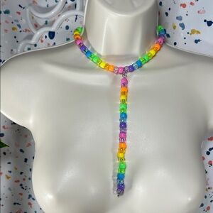 Kawaii Kandi Kid rave party Gummy Bear Runtz Drop charm Necklace